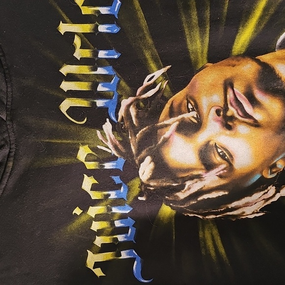 Juice Wrld Black Graphic Hoodie.Rap, hip Hop Face Logo Size Small - Picture 4 of 8